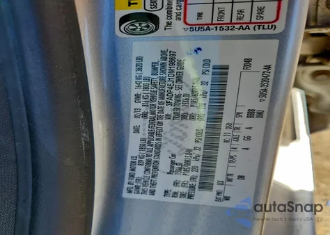 2013 Ford Fiesta Se z USA, uszkodzony, nr VIN 3FADP4EJ1DM198697